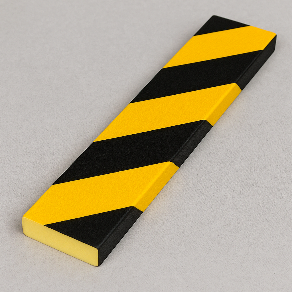 Traffic-Line Self-Adhesive Surface Protector – 5m Rectangular Yellow & Black Safety Strip
