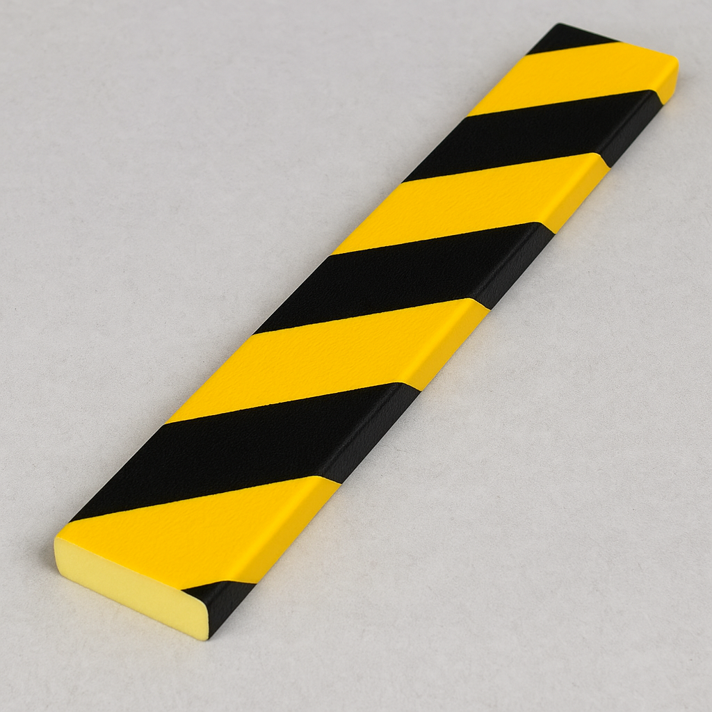 Traffic-Line Self-Adhesive Surface Protector – 5m Rectangular Yellow & Black Safety Strip