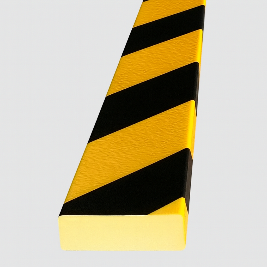 Traffic-Line Self-Adhesive Surface Protector – 5m Rectangular Yellow & Black Safety Strip