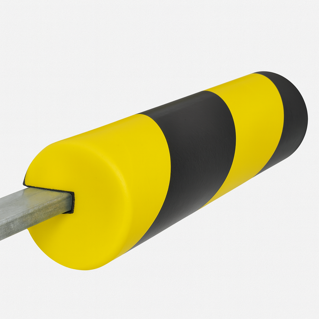 Traffic-Line Semi-Circular Surface Protector – 5m Self-Adhesive Yellow & Black Safety Guard