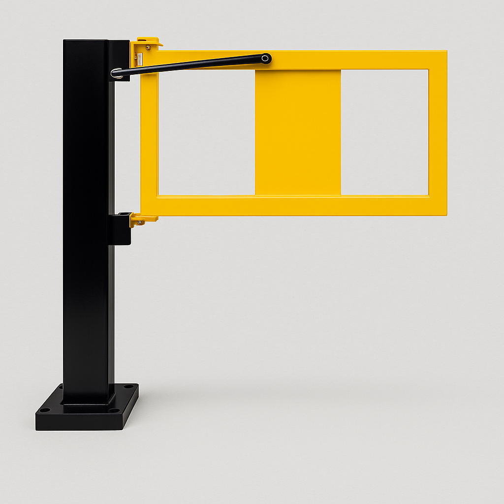 BLACK BULL Self-Closing Safety Gate with Hanging Post – Compatible with Hybrid Railing System