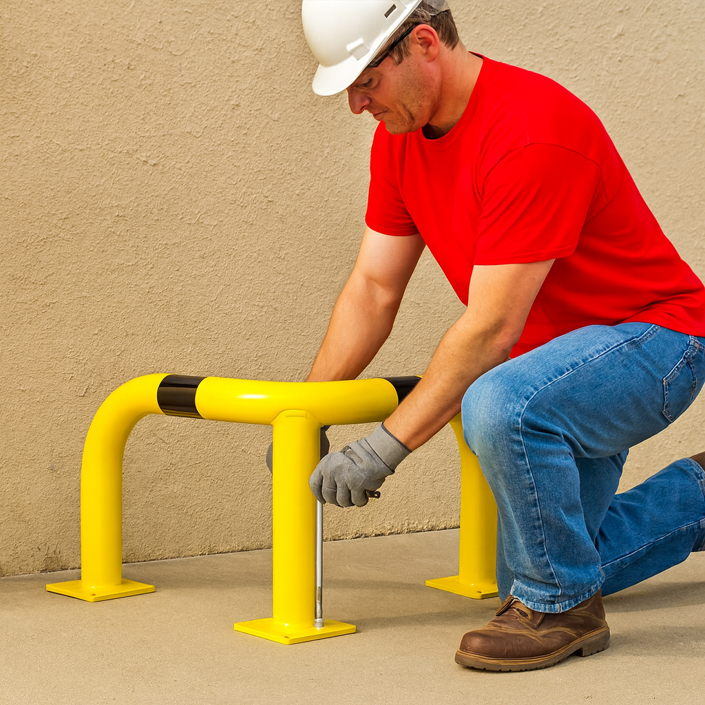 BLACK BULL XL Outdoor Corner Protection Guard – Heavy-Duty Impact Barrier for Industrial Safety