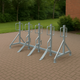 Heavy-Duty Double-Sided Cycle Rack – Type A | Secure, Space-Saving Parking for Up to 16 Bicycles
