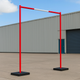 GS6 Guardian Goalposts – High-Visibility Overhead Safety Barriers for Worksites