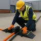 HGV Hose & Cable Protection Ramp – Heavy-Duty Guard for Industrial & Construction Traffic