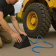Heavy-Duty Rubber Aircraft Wheel Chock – Aviation-Grade Tyre Stopper for Safe Aircraft Ground Operations