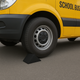 Heavy-Duty Rubber Wheel Chock for Trucks – Industrial-Grade, Slip-Resistant Tyre Stopper for HGVs, Lorries & Trailers