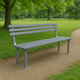 ModuForge 1800mm Galvanised Steel Seat | Durable Outdoor Bench for Parks, Schools & Public Spaces