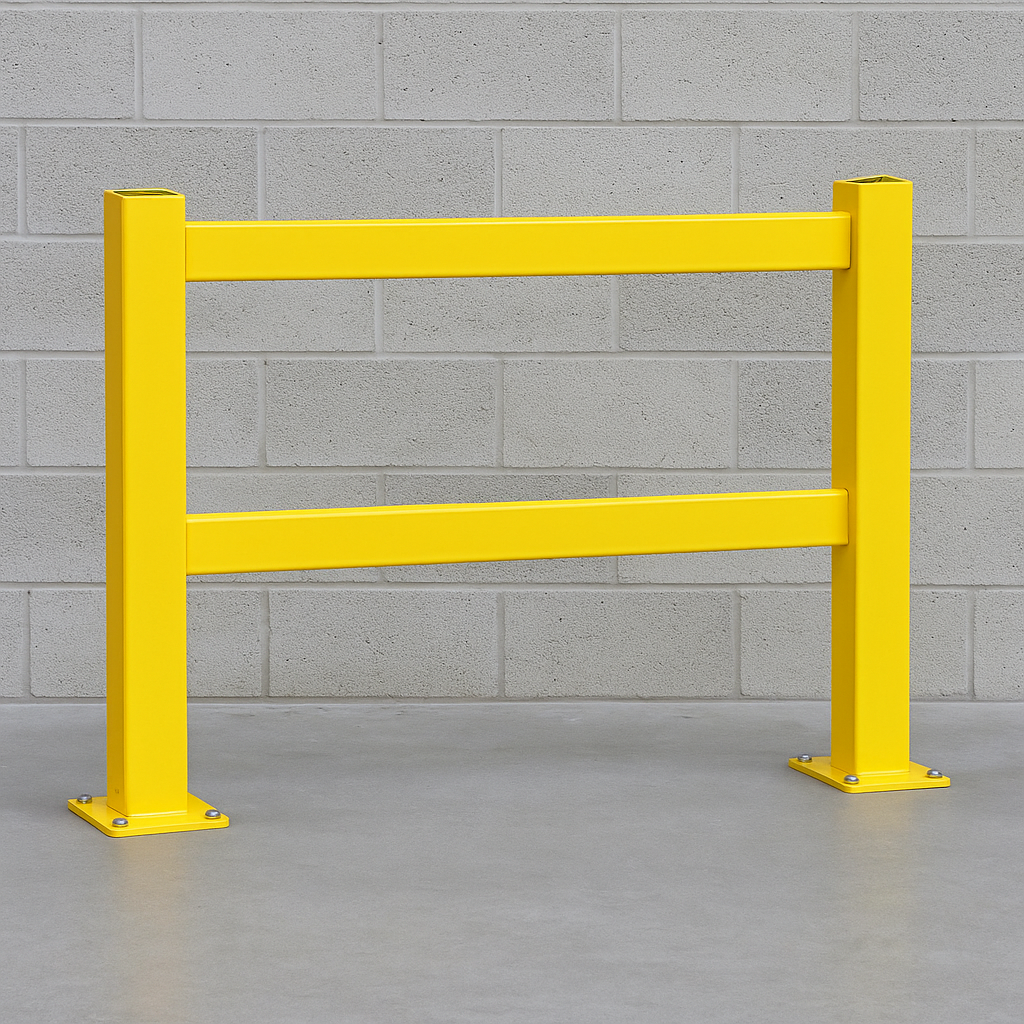 Black Bull MD Railing System Lateral Rail – 2000mm Steel Safety Barrier for Indoor Protection