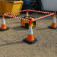 36m Cone-Top Retractable Safety Barrier Kit (KIT12) – Heavy-Duty Traffic & Crowd Control System