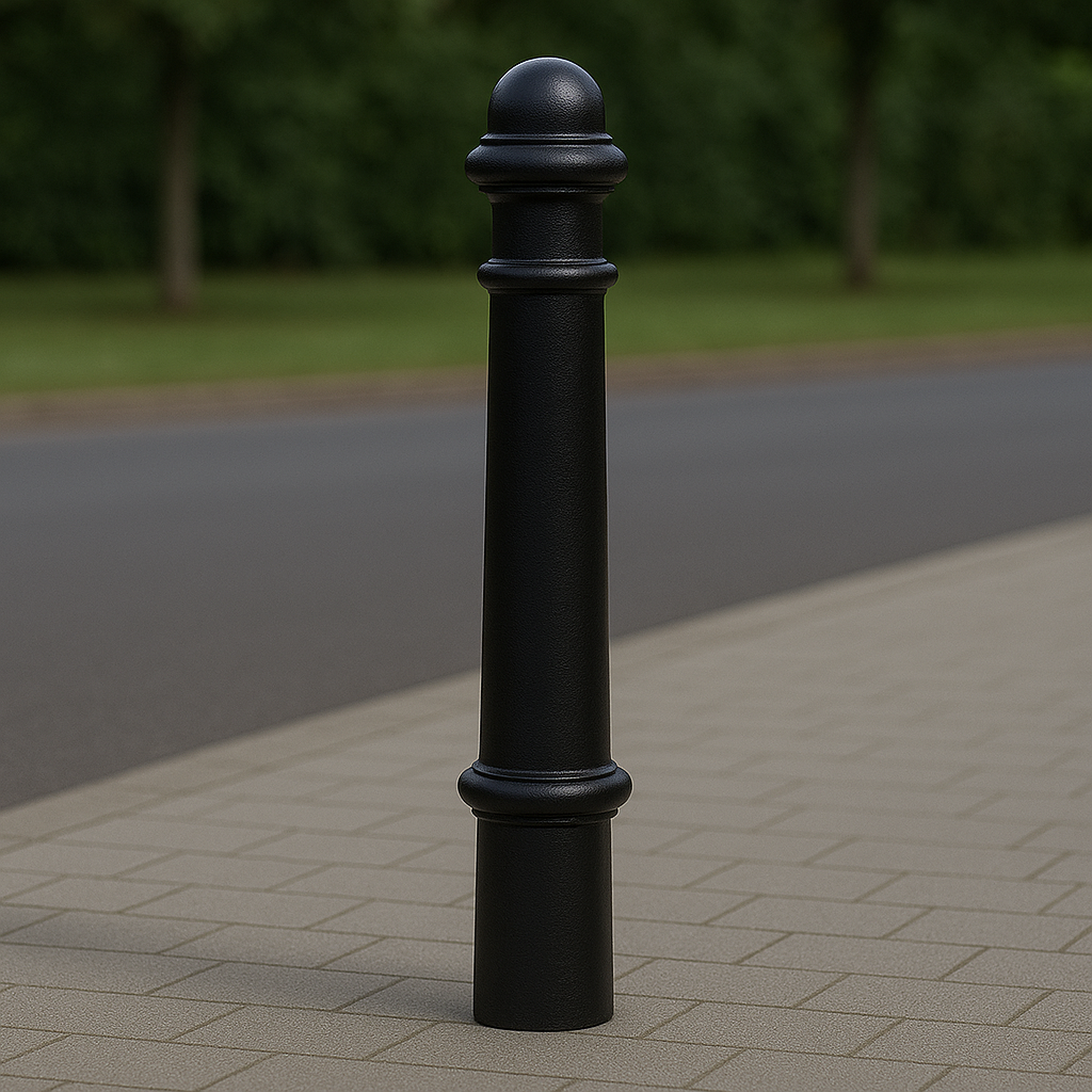 Heavy-Duty Galvanised Steel Core Fixed Bollard – Anti-Ram Security Post for Site Protection & Access Control