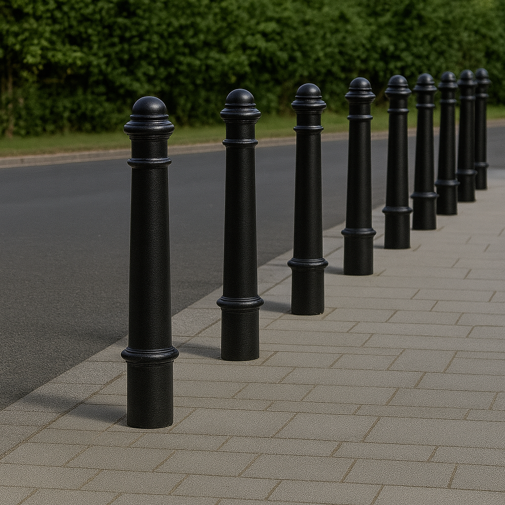 Heavy-Duty Galvanised Steel Core Fixed Bollard – Anti-Ram Security Post for Site Protection & Access Control