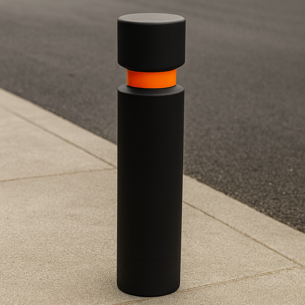 Heavy-Duty Galvanised Steel Core Fixed Bollard – Anti-Ram Security Post for Site Protection & Access Control