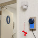 Wireless Disabled Toilet Alarm Kit – Pull-Cord Switch with Siren & Strobe, Up to 100m Range