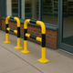 101mm Heavy-Duty Hoop Safety Barrier – Black & Yellow Industrial Guard for Warehouse, Traffic & Equipment Protection