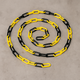 Yellow & Black Plastic Chain Link – Sold by the Metre