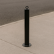 Premium Black Spigot-Fixed Bollard – 76mm Diameter | Steel Post for Traffic & Property Protection