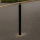 76mm Heavy-Duty Steel Bollard–Black Powder-Coated, Bolt-Down | Impact-Resistant Security Post