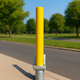 Heavy-Duty Telescopic Parking Post – Anti-Theft Security Bollard with Integrated Lock, High-Visibility Yellow