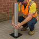 Premium 316 Stainless Steel Bollard – 140mm Diameter, 1.3m Height | Spigot-Mount Security Post