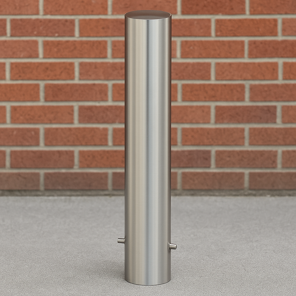 Premium 316 Stainless Steel Bollard – 140mm Diameter, 1.3m Height | Spigot-Mount Security Post