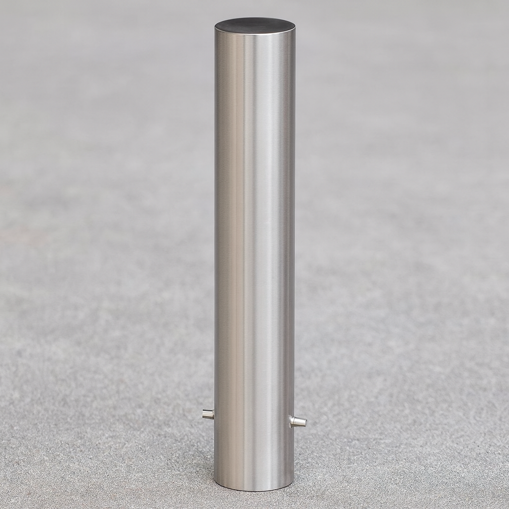Premium 316 Stainless Steel Bollard – 140mm Diameter, 1.3m Height | Spigot-Mount Security Post