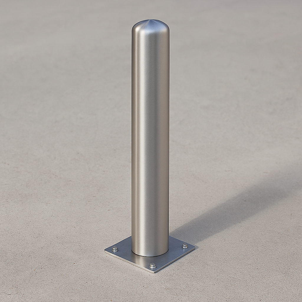 Premium Removable Stainless Steel Bollard (60–204mm Dia.) – 1000mm Height | Secure Access Control & Parking Protection
