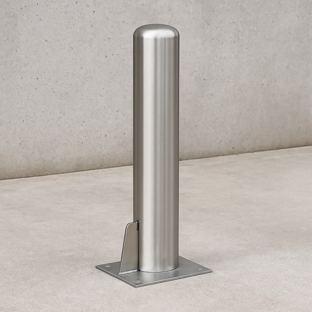Premium Removable Stainless Steel Bollard (60–204mm Dia.) – 1000mm Height | Secure Access Control & Parking Protection