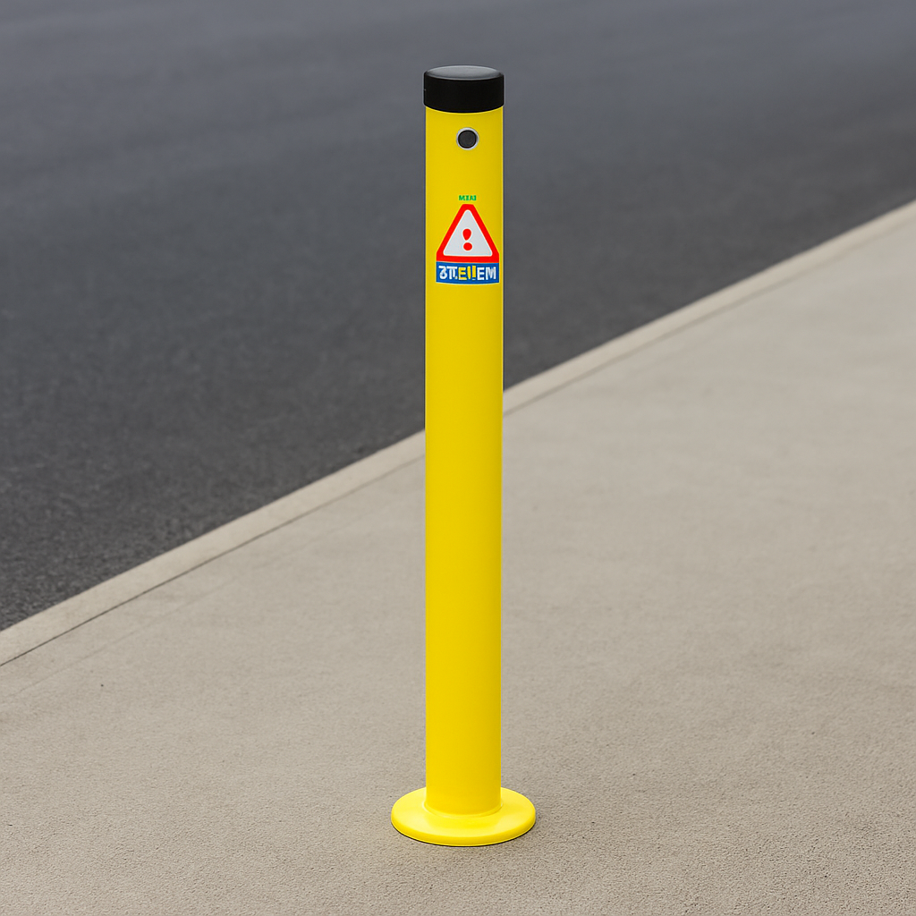 StealthGuard 580mm Retractable Parking Post | Compact Driveway Security Bollard