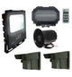 Security Floodlight & Siren Long-Range Driveway PIR Alarm with Outdoor Receiver
