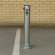 Galvanised Fold-Down Parking Post with Integral Lock – Durable Anti-Theft Barrier