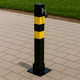 Lockable Heavy-Duty Steel Folding Parking Post – Surface-Mounted Security Bollard