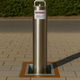 500mm Retractable Telescopic Parking Bollard – Padlockable Security Post for Driveways, Car Parks & Commercial Access Control