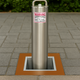 500mm Stainless Steel Retractable Bollard – Compact Security Post with High-Security Lock for Driveways, Car Parks & Commercial Use