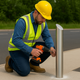 Stainless Steel Curved Edge Top Bollard – 1000mm Above Ground | 60mm–168mm Diameter | Sleek Anti-Ram Protection