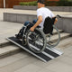 Telescopic Folding Wheelchair Ramp (4 ft – 7 ft) – Lightweight Aluminum Ramp with Anti-Slip Surface, 300 kg Capacity