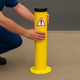 750mm Steel Fixed Bollard Post with Durable Plastic Cap – Permanent Safety Barrier for Traffic & Asset Protection