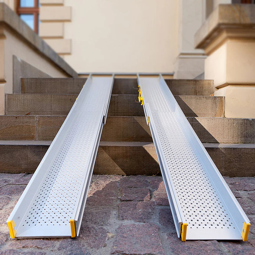 7ft–10ft Telescopic Hinged Wheelchair Ramps – Effortless Accessibility