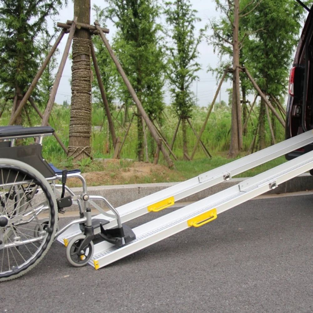 Hinged Telescopic Wheelchair Ramps – 7ft to 10ft | Compact & Convenient Access
