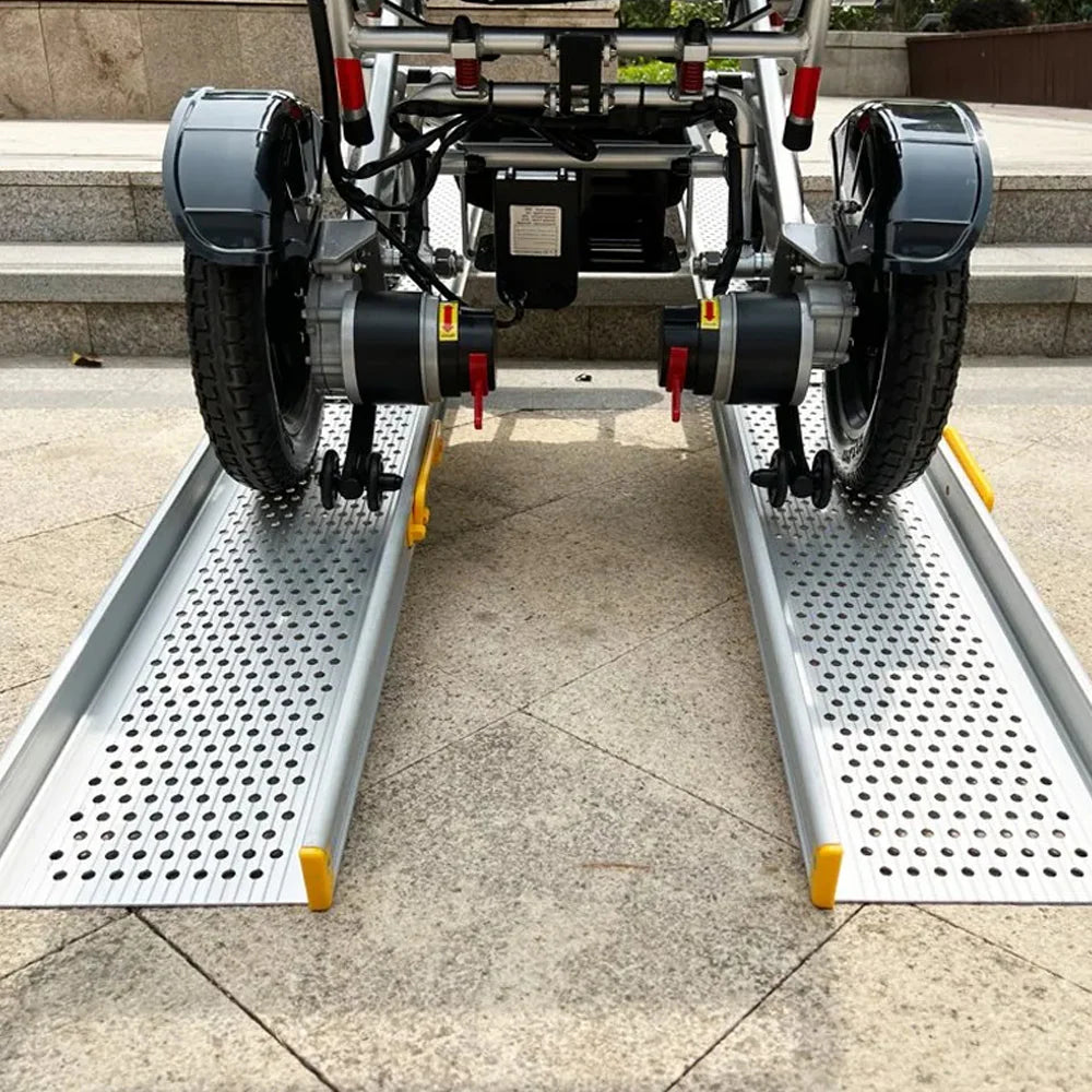 7ft–10ft Telescopic Hinged Wheelchair Ramps – Effortless Accessibility