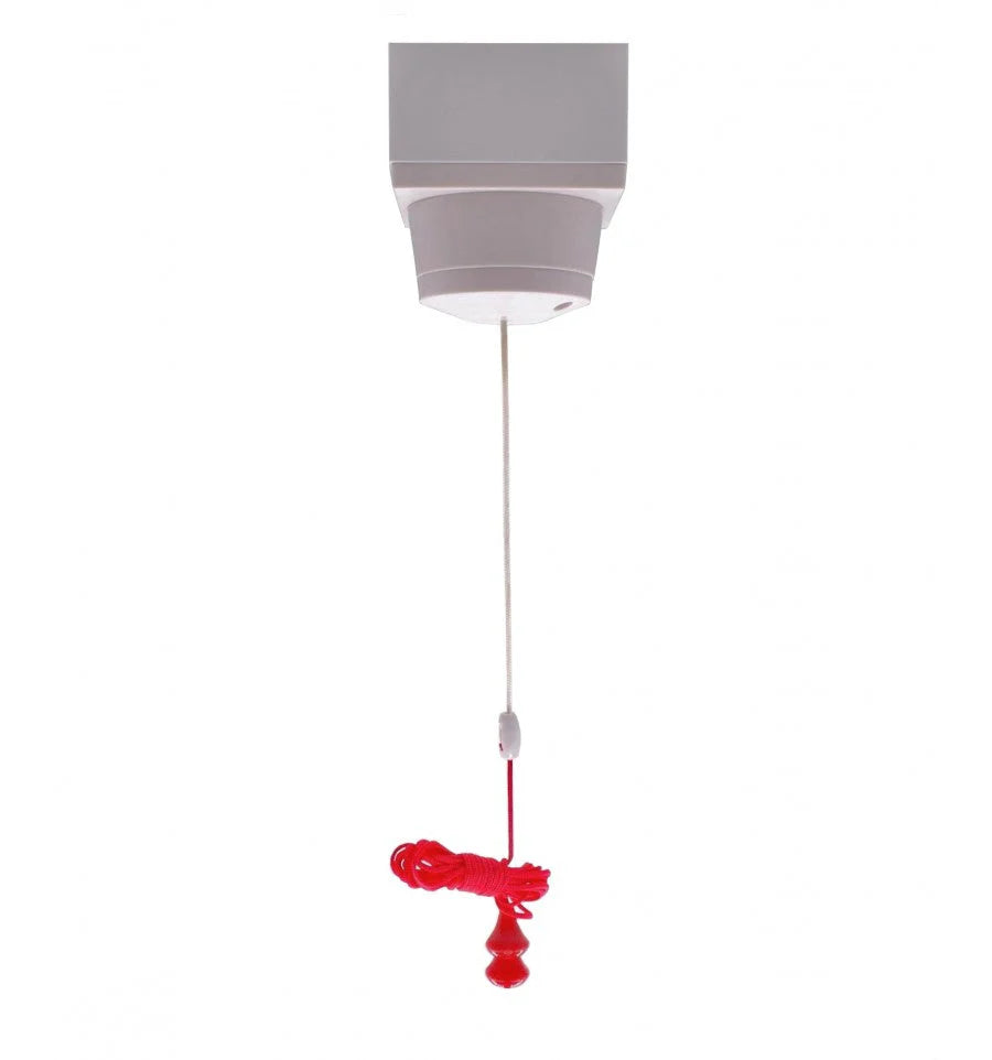 Wireless Disabled Toilet Alarm Kit – Pull-Cord Switch with Siren & Strobe, Up to 100m Range