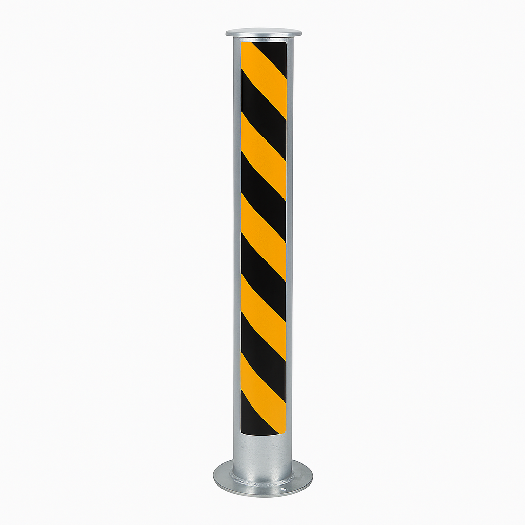 100mm Fully Telescopic Security Bollard with Integrated Lock – Heavy-Duty Retractable Driveway Post