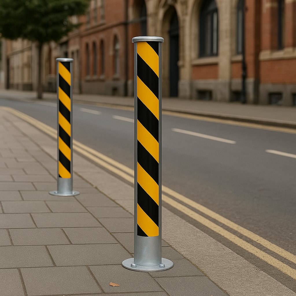 100mm Fully Telescopic Security Bollard with Integrated Lock – Heavy-Duty Retractable Driveway Post