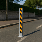 100mm Fully Telescopic Security Bollard with Integrated Lock – Heavy-Duty Retractable Driveway Post
