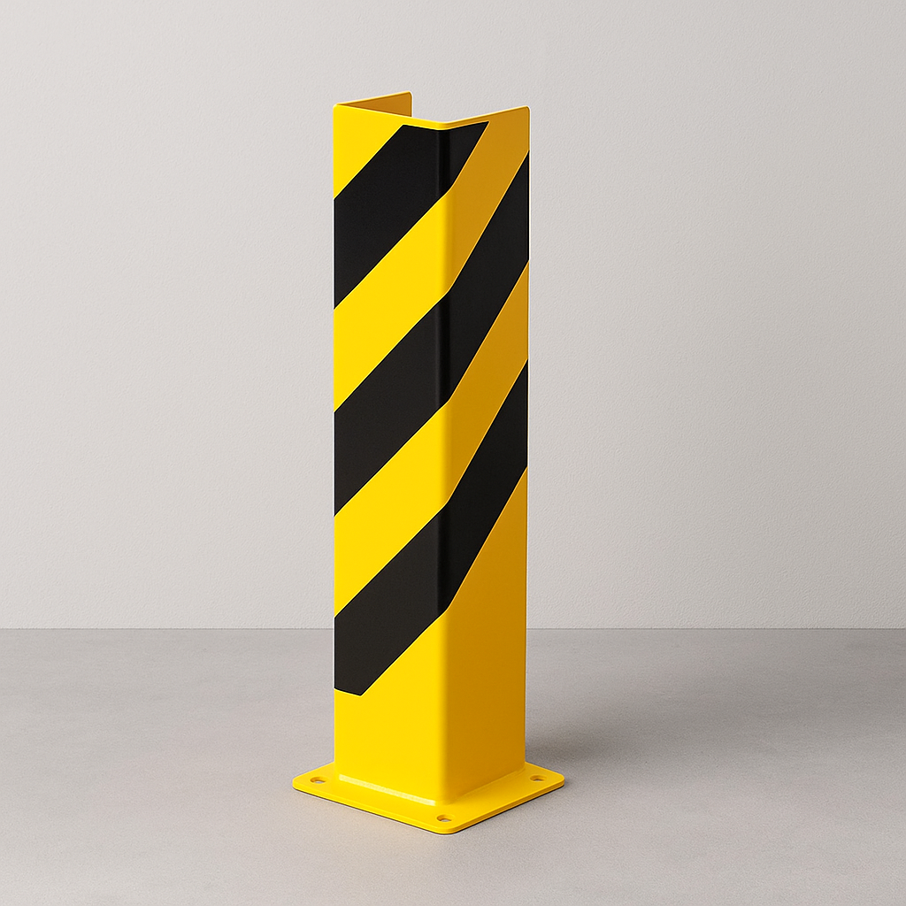 Black Bull Heavy-Duty Pallet Rack Protector – 800mm ‘U’ Profile Steel Guard for Warehouse Safety