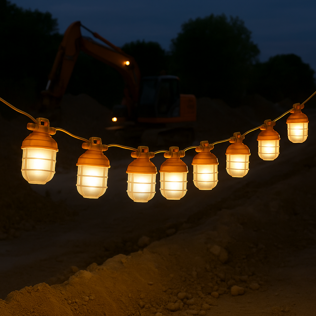 110V Industrial-Grade LED Festoon String Lights – IP67 Rated | 5 or 10 Lamps | Samsung LEDs