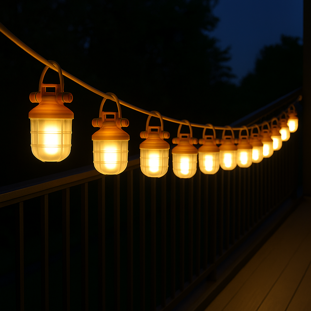 110V Industrial-Grade LED Festoon String Lights – IP67 Rated | 5 or 10 Lamps | Samsung LEDs