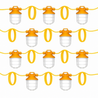 110V Industrial-Grade LED Festoon String Lights – IP67 Rated | 5 or 10 Lamps | Samsung LEDs