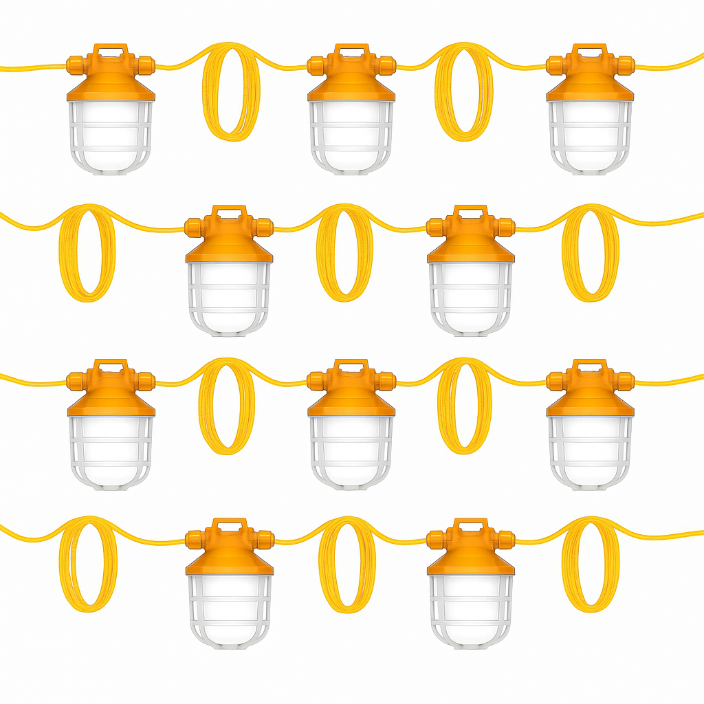 110V Industrial-Grade LED Festoon String Lights – IP67 Rated | 5 or 10 Lamps | Samsung LEDs