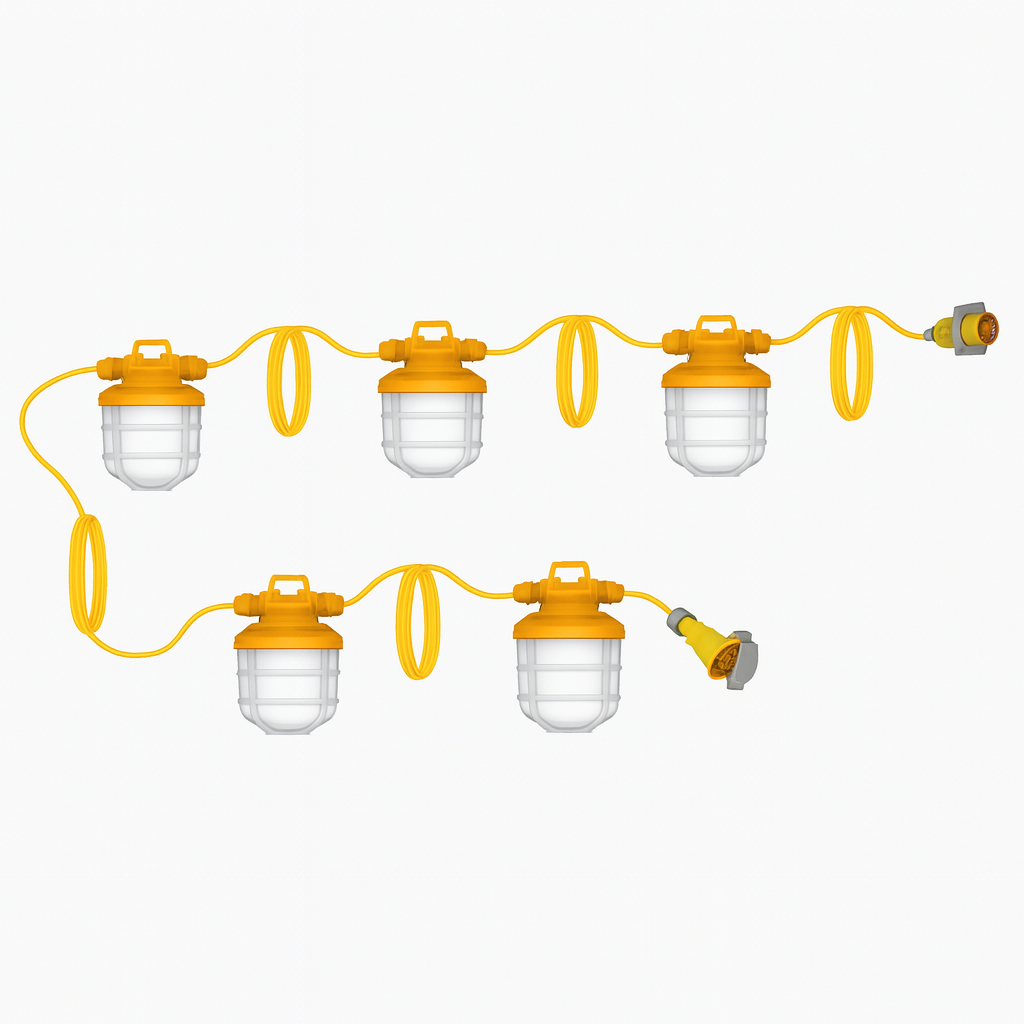 110V Industrial-Grade LED Festoon String Lights – IP67 Rated | 5 or 10 Lamps | Samsung LEDs